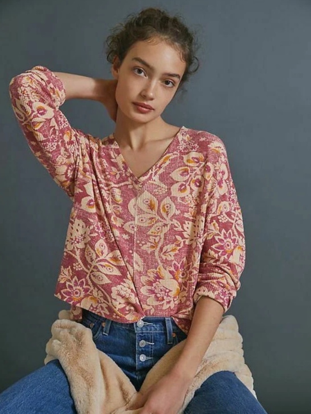 Pilcro Anthropologie Moira Pullover size M